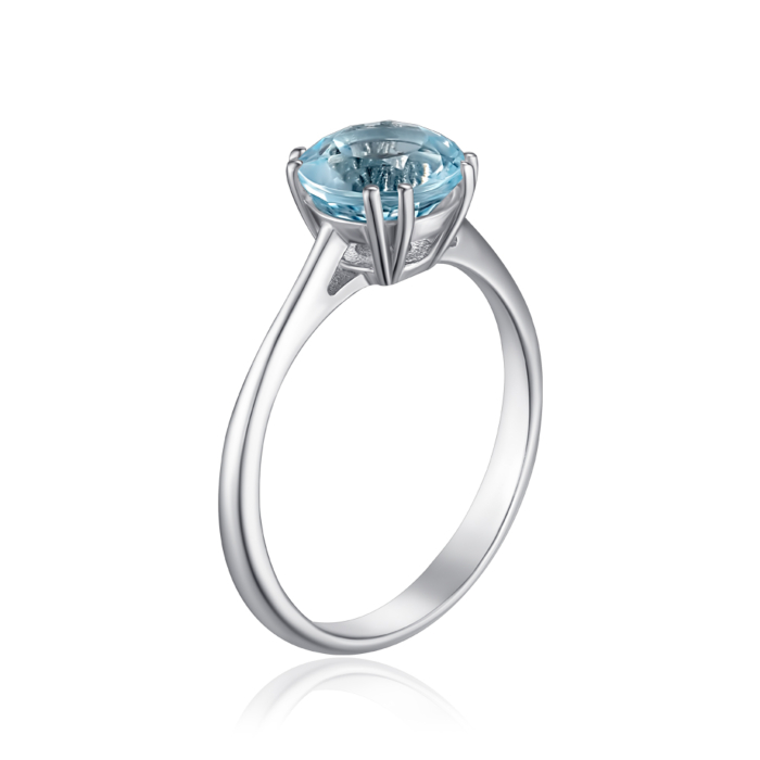 Серебряное кольцо с топазом. Артикул KRS_626-TOP-R/12/16044
