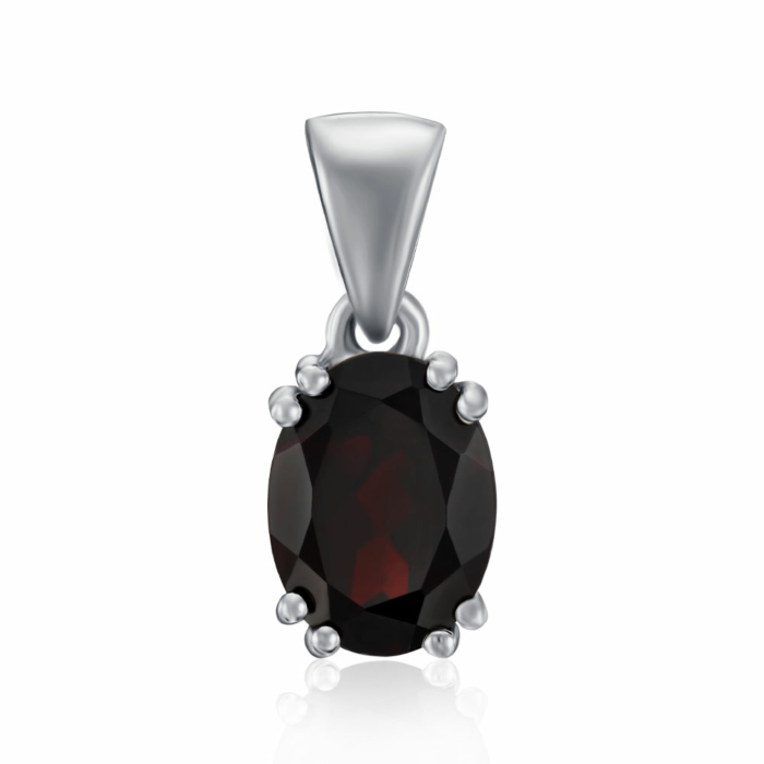 Срібна підвіска з гранатом. Артикул KRS 627-GR-P/12/5069