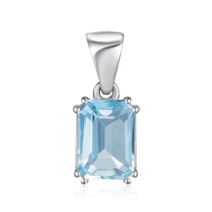 Срібна підвіска з топазом. Артикул KRS_629-TOP-P/12/16043