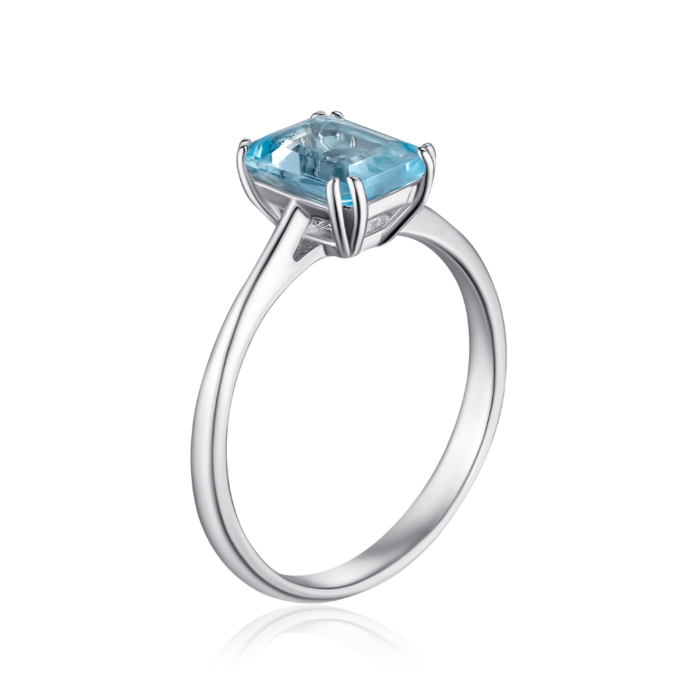 Серебряное кольцо с топазом. Артикул KRS_629-TOP-R/12/16043