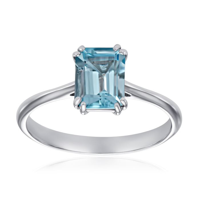 Срібна каблучка з топазом. Артикул KRS 629-TOP-R/12/16114