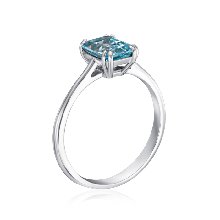 Срібна каблучка з топазом. Артикул KRS 629-TOP-R/12/16114