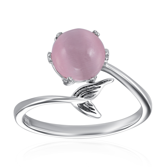 Серебряное кольцо с кошачьим глазом. Артикул LR00047-R/12/4738