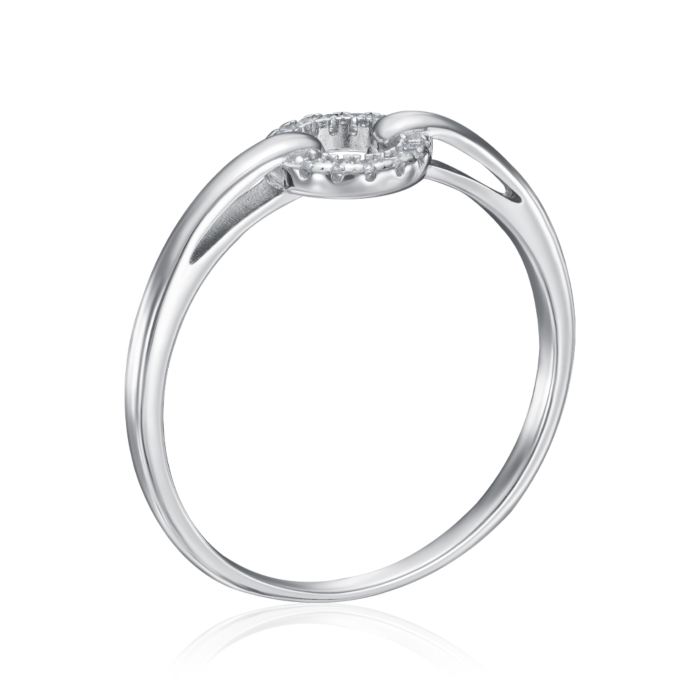 Серебряное кольцо с фианитами. Артикул LR00727-R/12/1