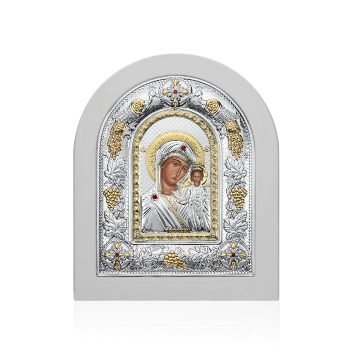 Срібна ікона. Артикул MA/E3106/WH-BX