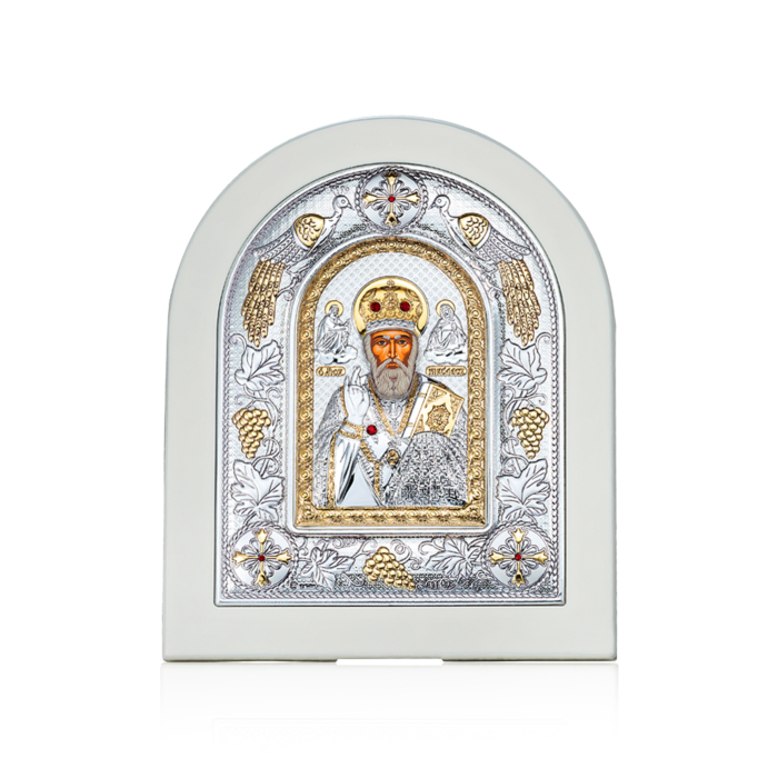 Срібна ікона. Артикул MA/E3108/WH-BX