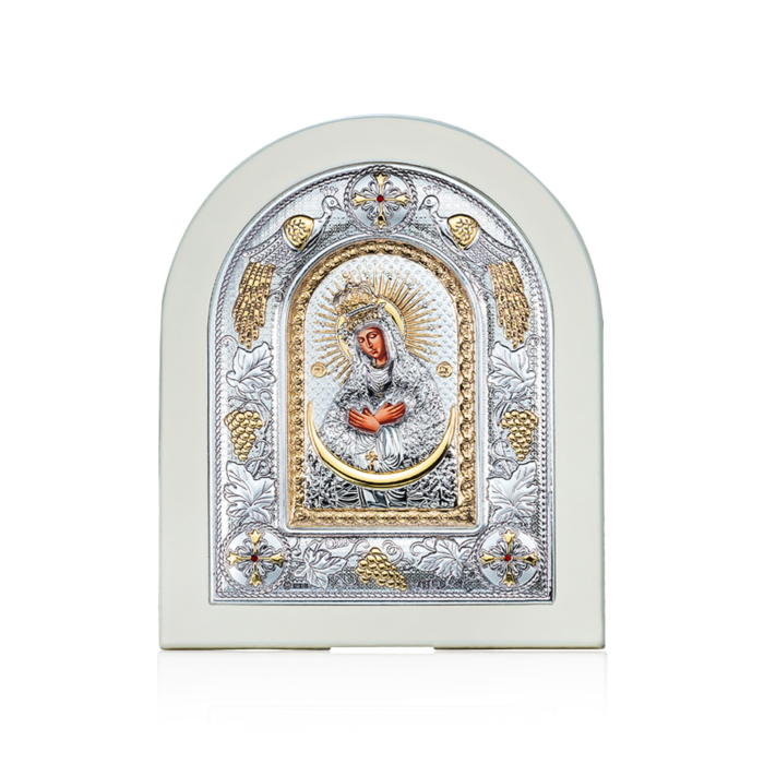 Срібна ікона. Артикул MA/E3116/WH-BX