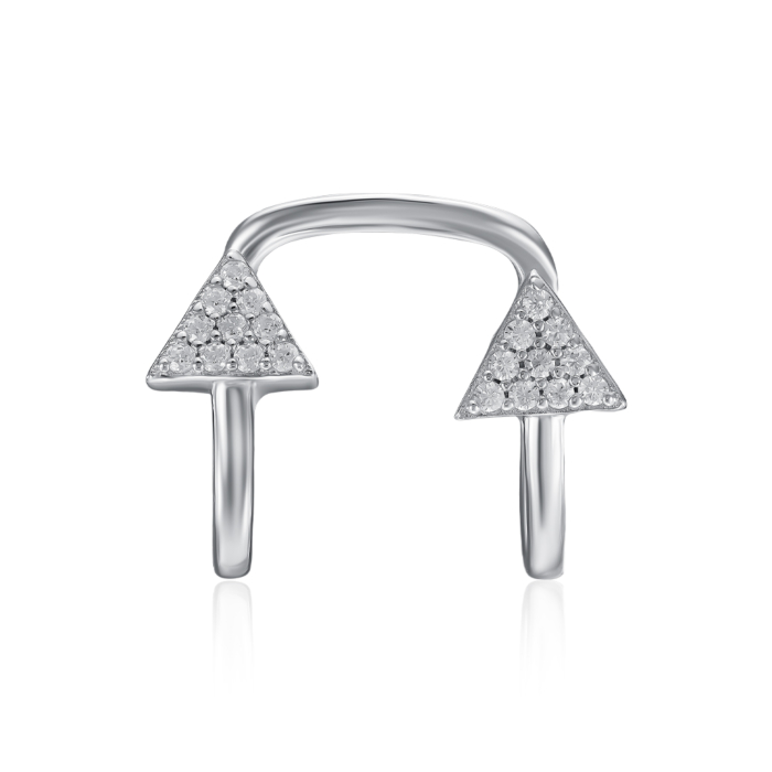 Срібна кафа з фіанітами. Артикул ME12997A-E/12/1