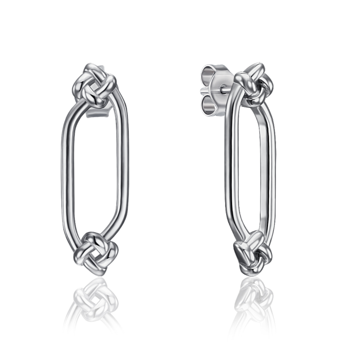 Срібні пусети без вставки. Артикул ME15474A-E/12