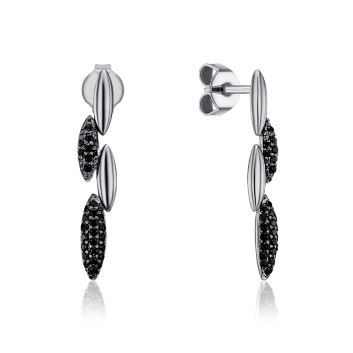 Срібні пусети з фіанітами. Артикул ME15506A-E/12/526