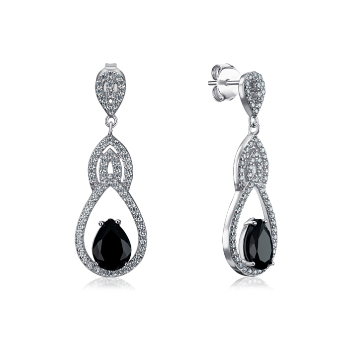 Срібні сережки з фіанітами. Артикул ME15532A-E/12/7