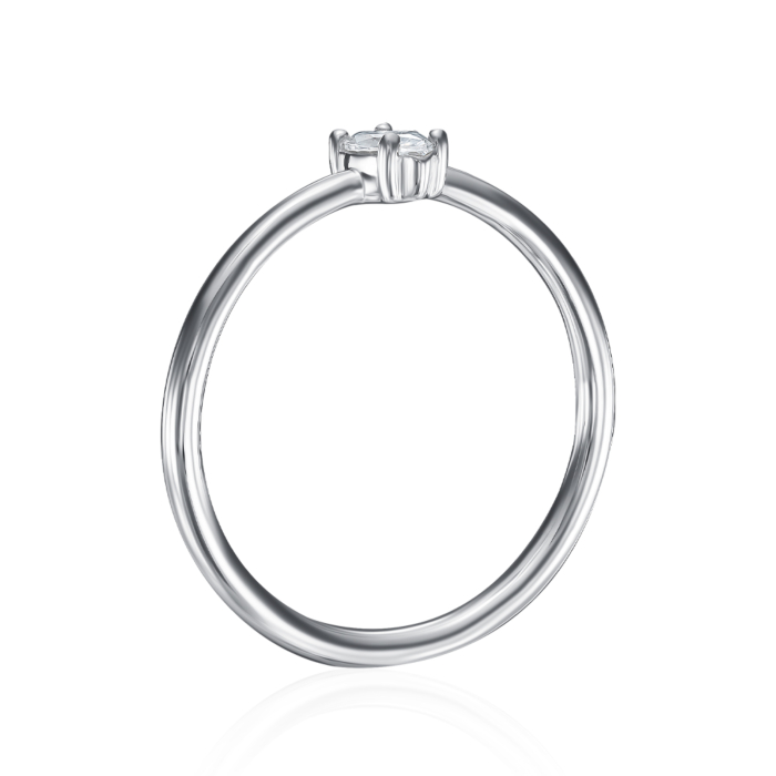 Серебряное кольцо с фианитом. Артикул ML13041B-R/12/1