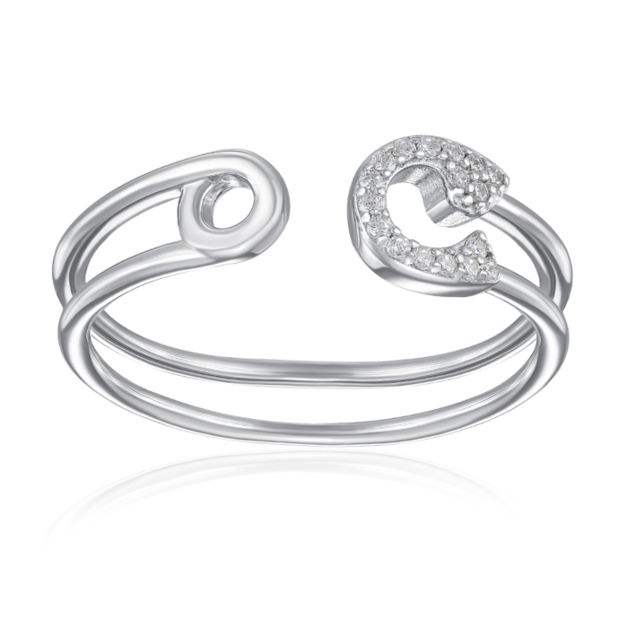 Серебряное кольцо с фианитами. Артикул ML13341A-R/12/1