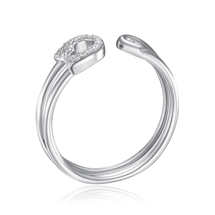 Серебряное кольцо с фианитами. Артикул ML13341A-R/12/1