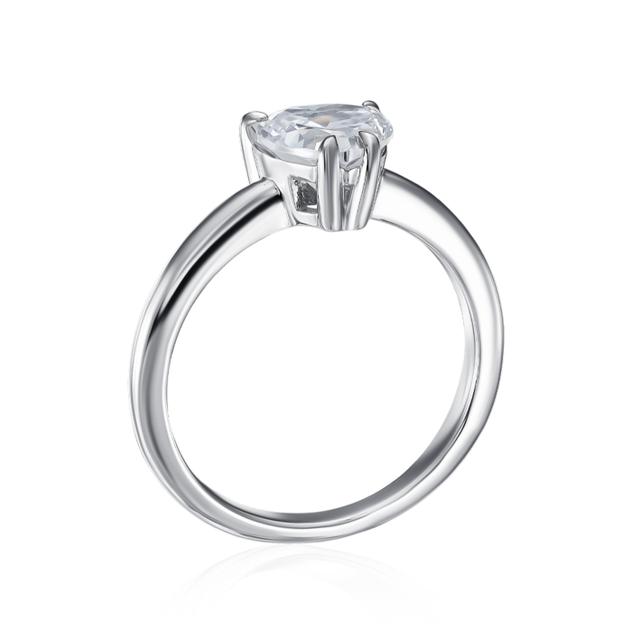Серебряное кольцо с фианитом. Артикул ML13887A-R/12/1