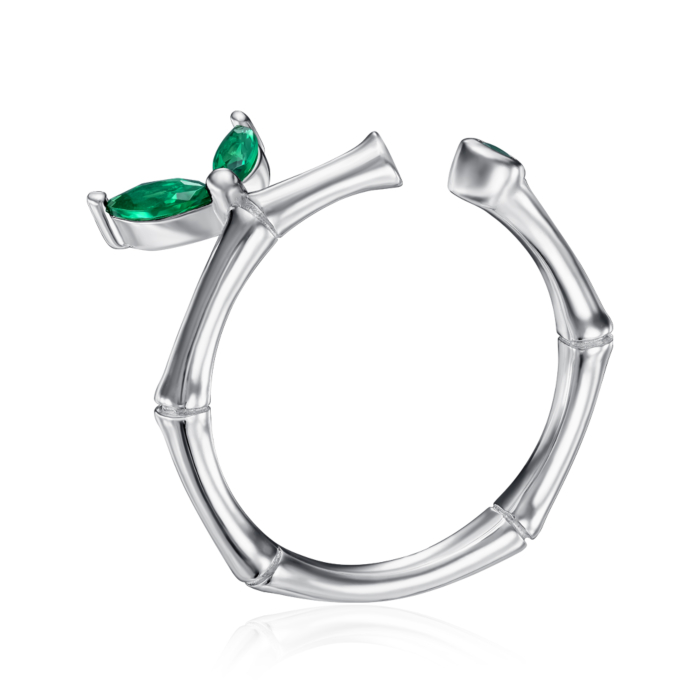 Серебряное кольцо с фианитами. Артикул ML14014D-R/12/10