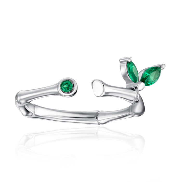 Серебряное кольцо с фианитами. Артикул ML14014D-R/12/10