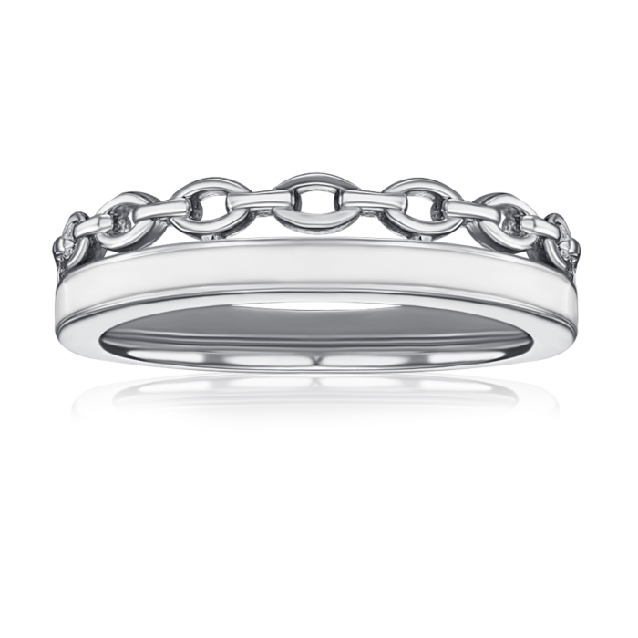 Срібна каблучка з емаллю. Артикул ML14301A-R/12/483