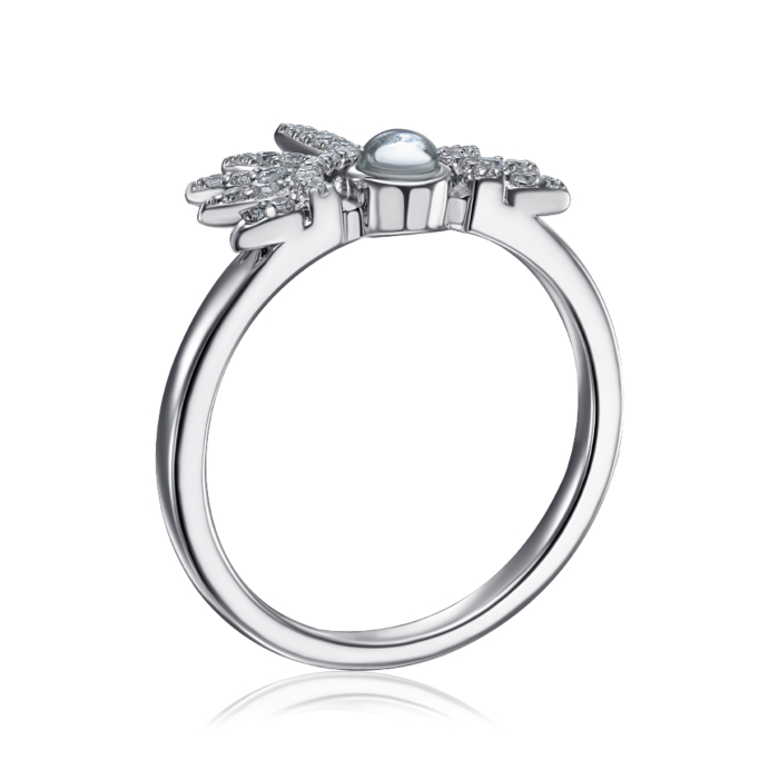 Серебряное кольцо с фианитами. Артикул ML14346A-R/12/1