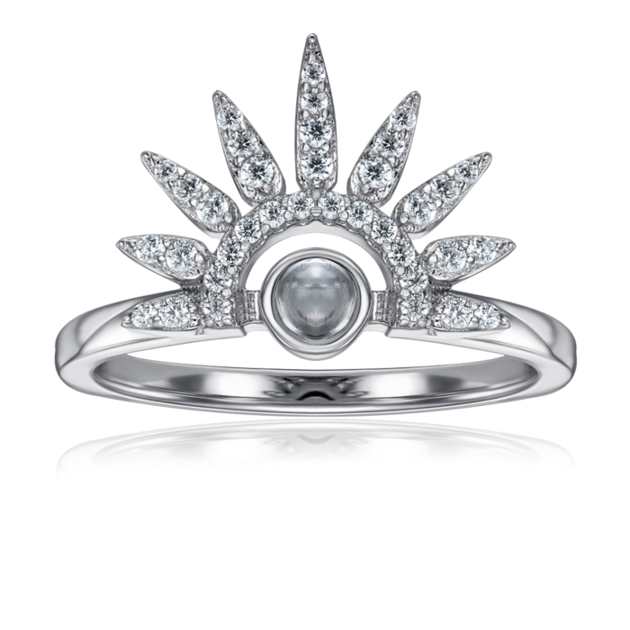 Серебряное кольцо с фианитами. Артикул ML14346A-R/12/1