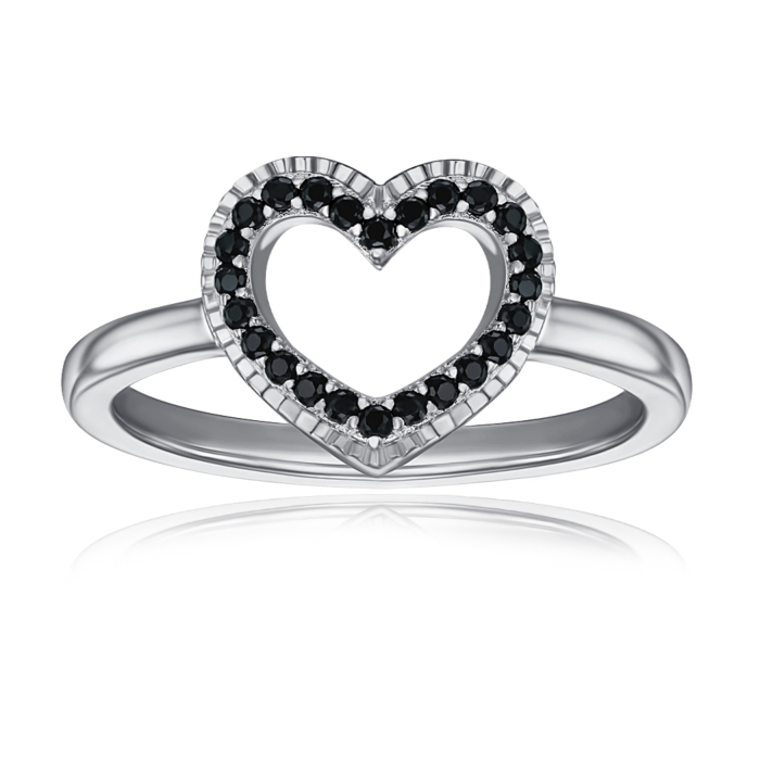 Серебряное кольцо с фианитами. Артикул ML14365A-R/12/526