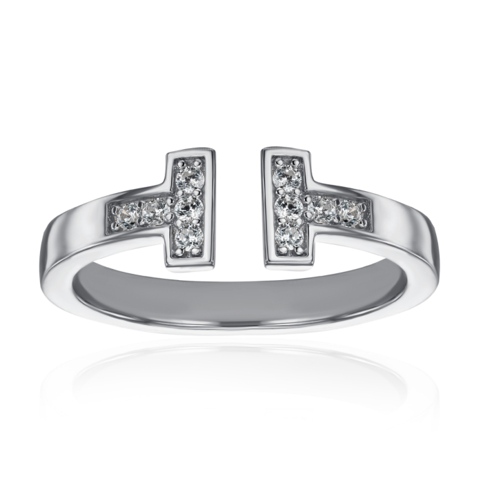 Серебряное кольцо с фианитами. Артикул ML14431A-R/12/1