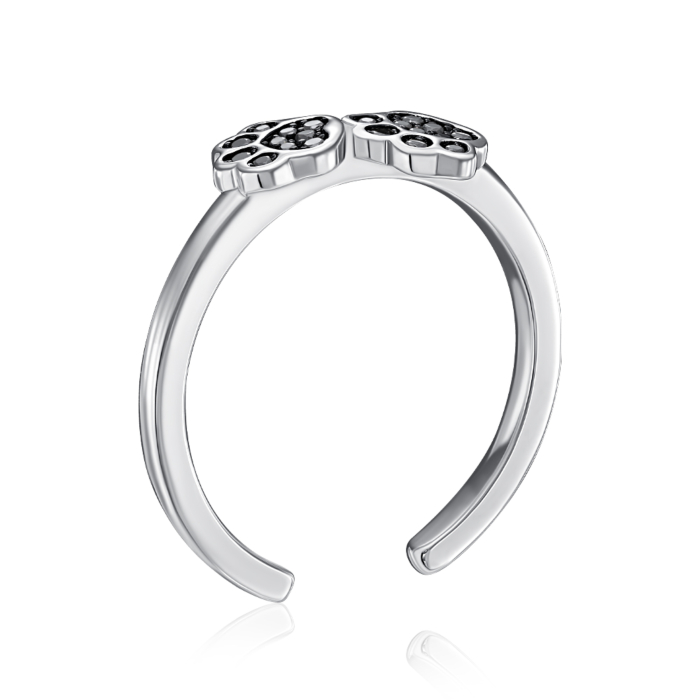 Серебряное кольцо с фианитами. Артикул ML14437A-R/12/526