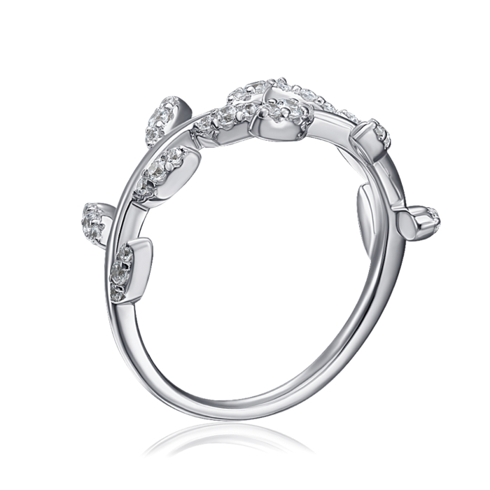 Серебряное кольцо с фианитами. Артикул ML14465A-R/12/1