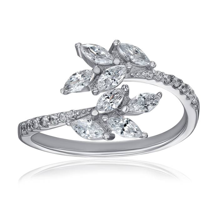 Серебряное кольцо с фианитами. Артикул ML14466A-R/12/1