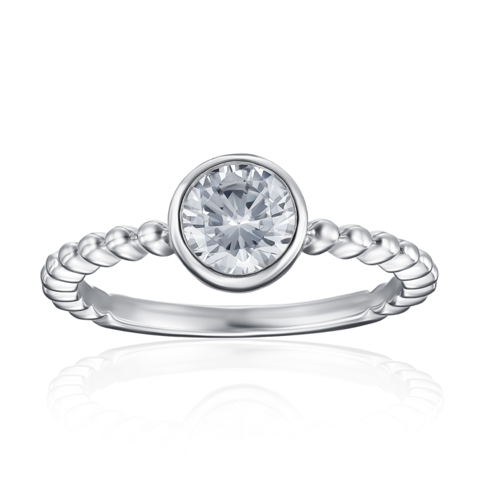 Серебряное кольцо с фианитом. Артикул ML14687A-R/12/1