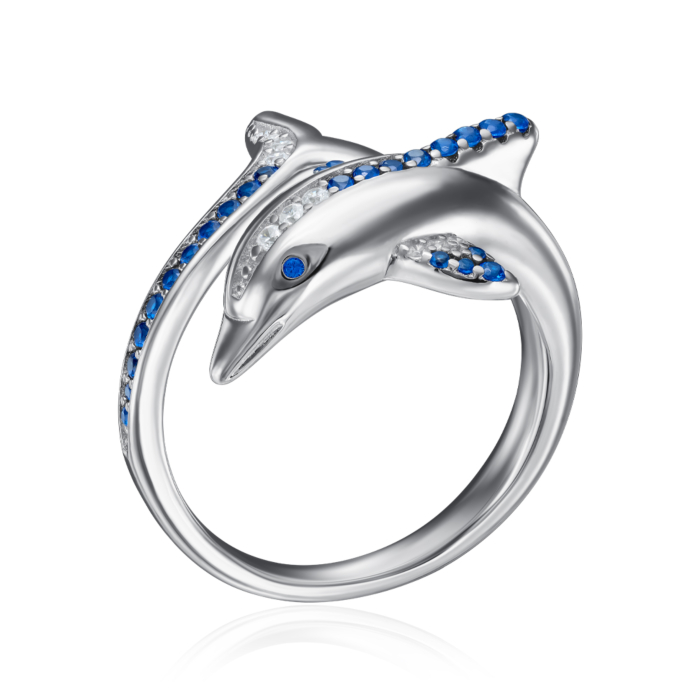 Серебряное кольцо с фианитами. Артикул ML14788A-R/12/1511