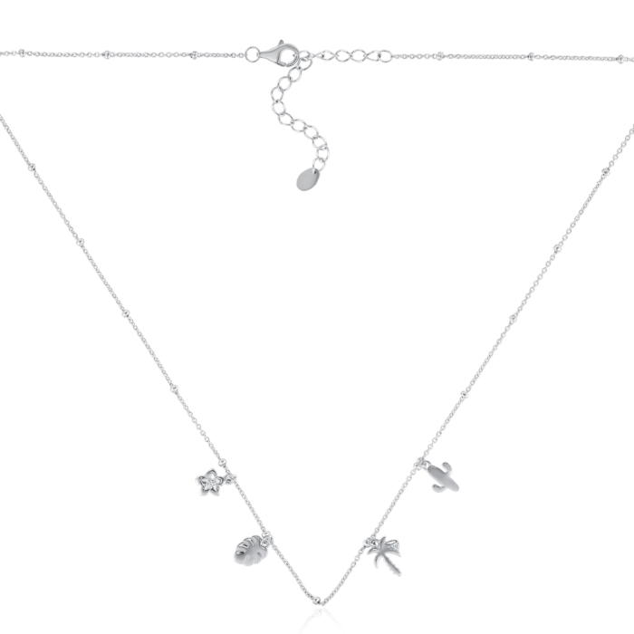 Серебряное колье с фианитами. Артикул MN12208AA-K/12/1