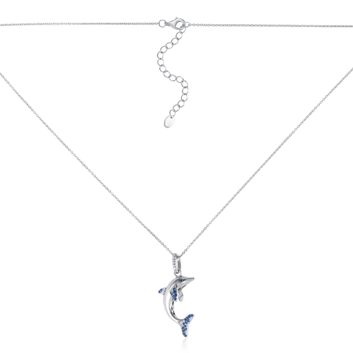 Срібне кольє з фіанітами. Артикул MN12231AA-K/12/1511