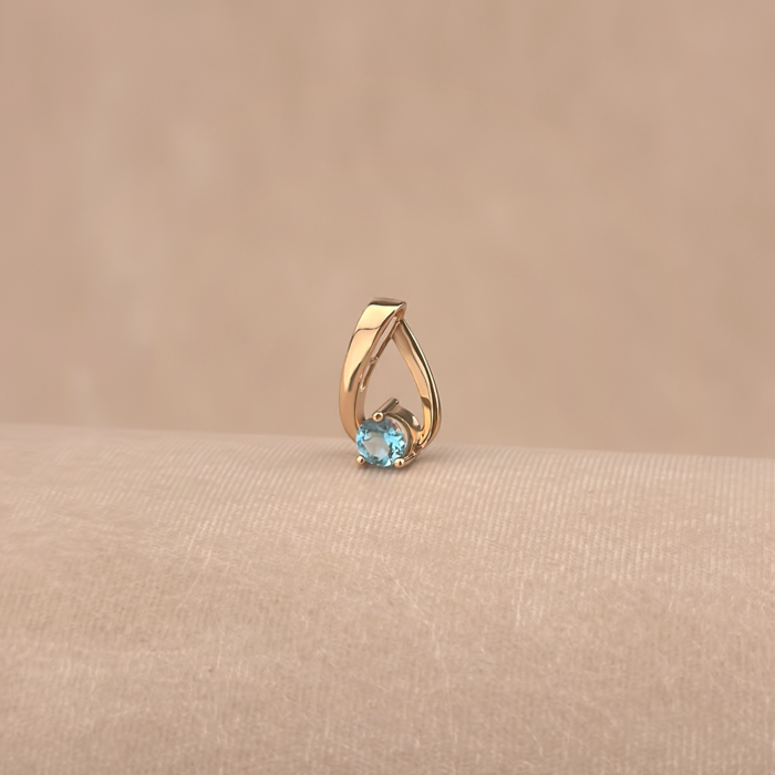 Золота підвіска з топазом 550146/01/0/5094