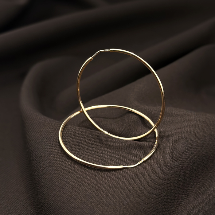 Золотые серьги-конго без вставки. Артикул 20811-4/01/0