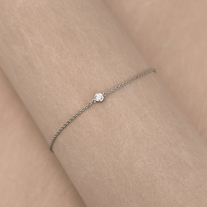 Серебряный браслет с фианитом 90165/66024-1/12/1/53