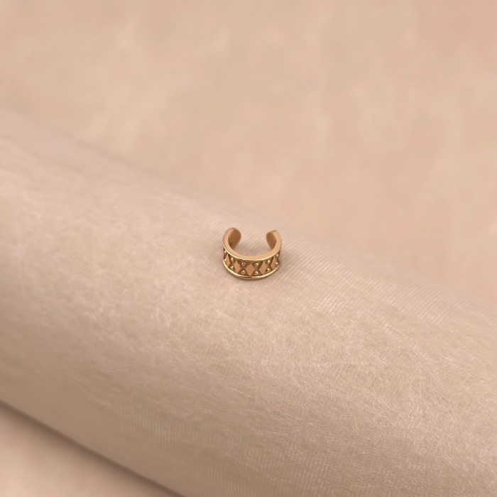 Золота сережка-кафа без вставки F-PE0028-05-E/01