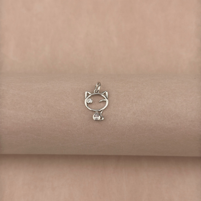 Срібна підвіска з фіанітами MP14352A-P/12/1