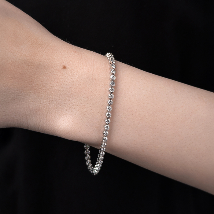 Золотий браслет з екодіамантами. Артикул 52930-1-L/02/1/11900