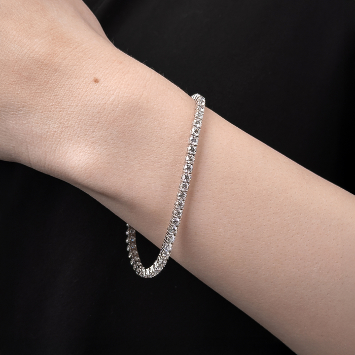 Золотий браслет з екодіамантами. Артикул 3010-L/02/1/11901