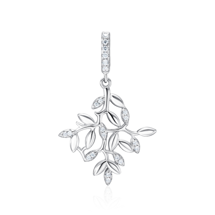 Срібна підвіска з фіанітами. Артикул MP12707A-P/12/1