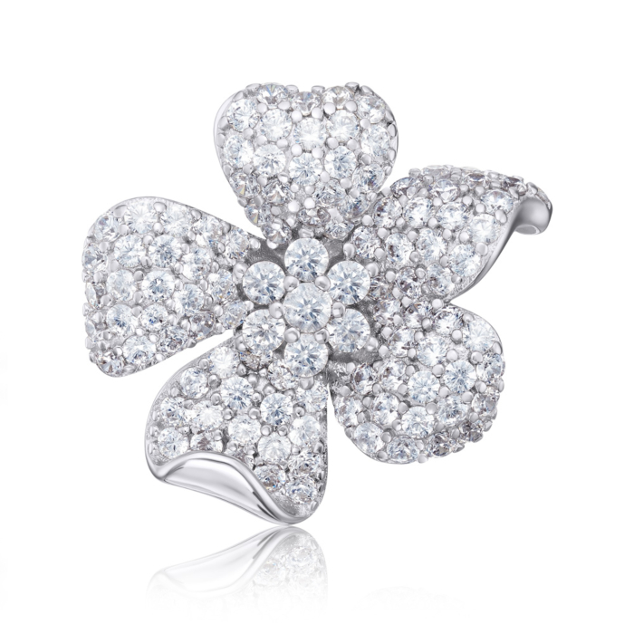 Срібна підвіска з фіанітами. Артикул MP13962A-P/12/1