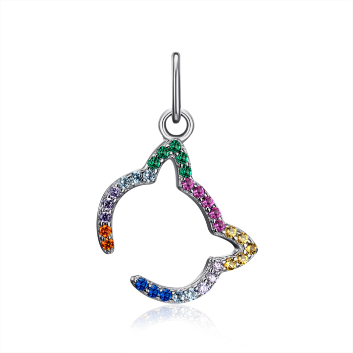 Серебряная подвеска с фианитами. Артикул MP14351A-P/12/4504