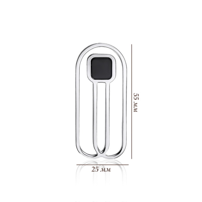 Срібний зажим з оніксом. Артикул MTGPX000003-М/12/1100