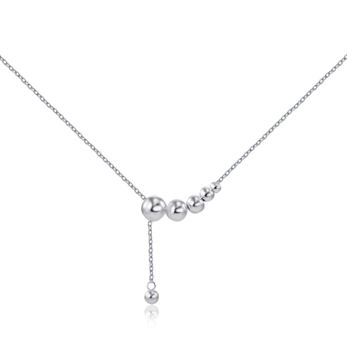 Серебряное колье без вставки MW190026-S-S-NA-K/12