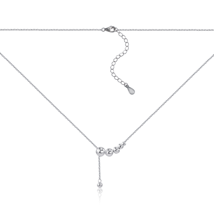 Серебряное колье без вставки MW190026-S-S-NA-K/12