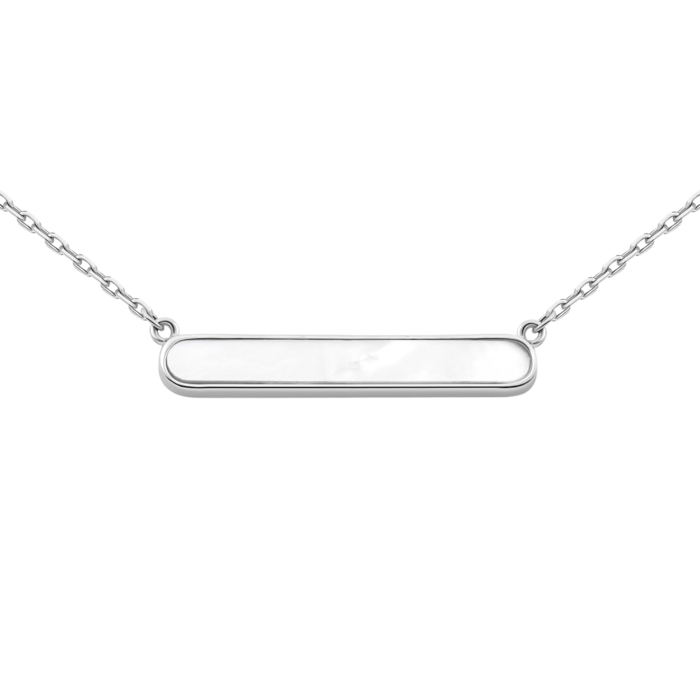 Серебряное колье с перламутром. Артикул UG5N001422