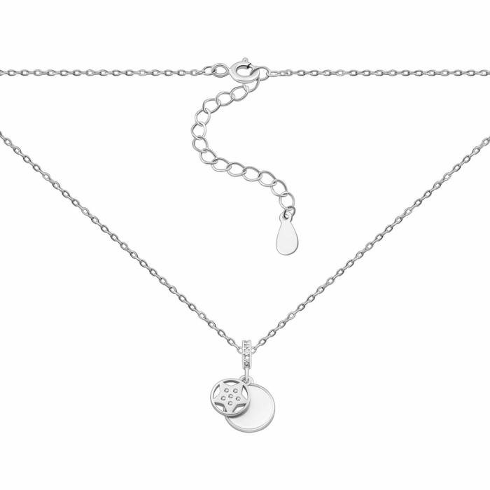 Срібне кольє з перламутром. Артикул UG5N002167