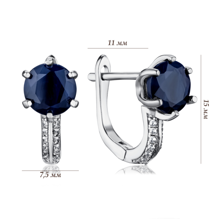 Серебряные серьги. Артикул NA-382-E/12/8833