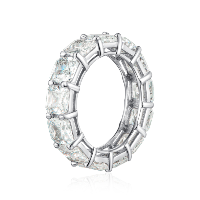 Серебряное кольцо с фианитами. Артикул NE120303-S-W-WH-R/12/1